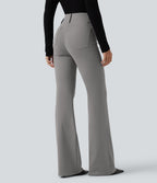 Pantalon tailleur évasé taille haute avec poches Halara Flex™