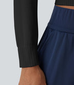 Haut de sport col rond à manches longues sans couture OneForm Seamless Flow