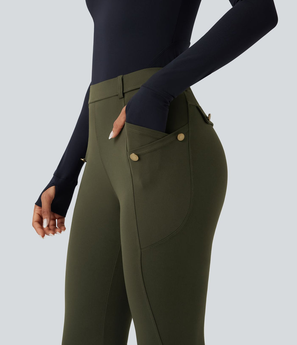 Pantalon ajusté taille haute DayStretch avec poches
