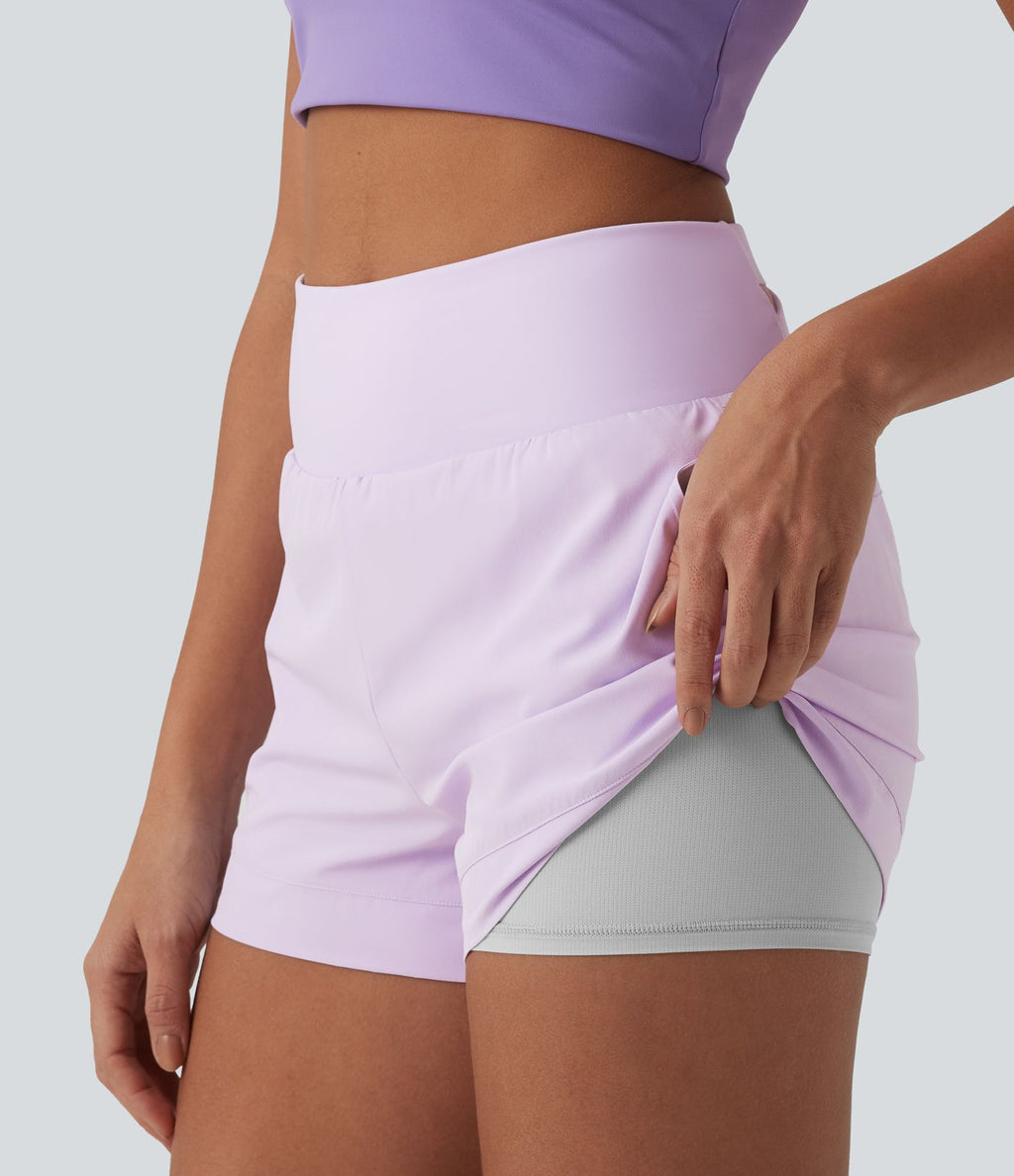 Breezeful™ Short de sport séchage rapide taille haute 7,5 cm avec poches
