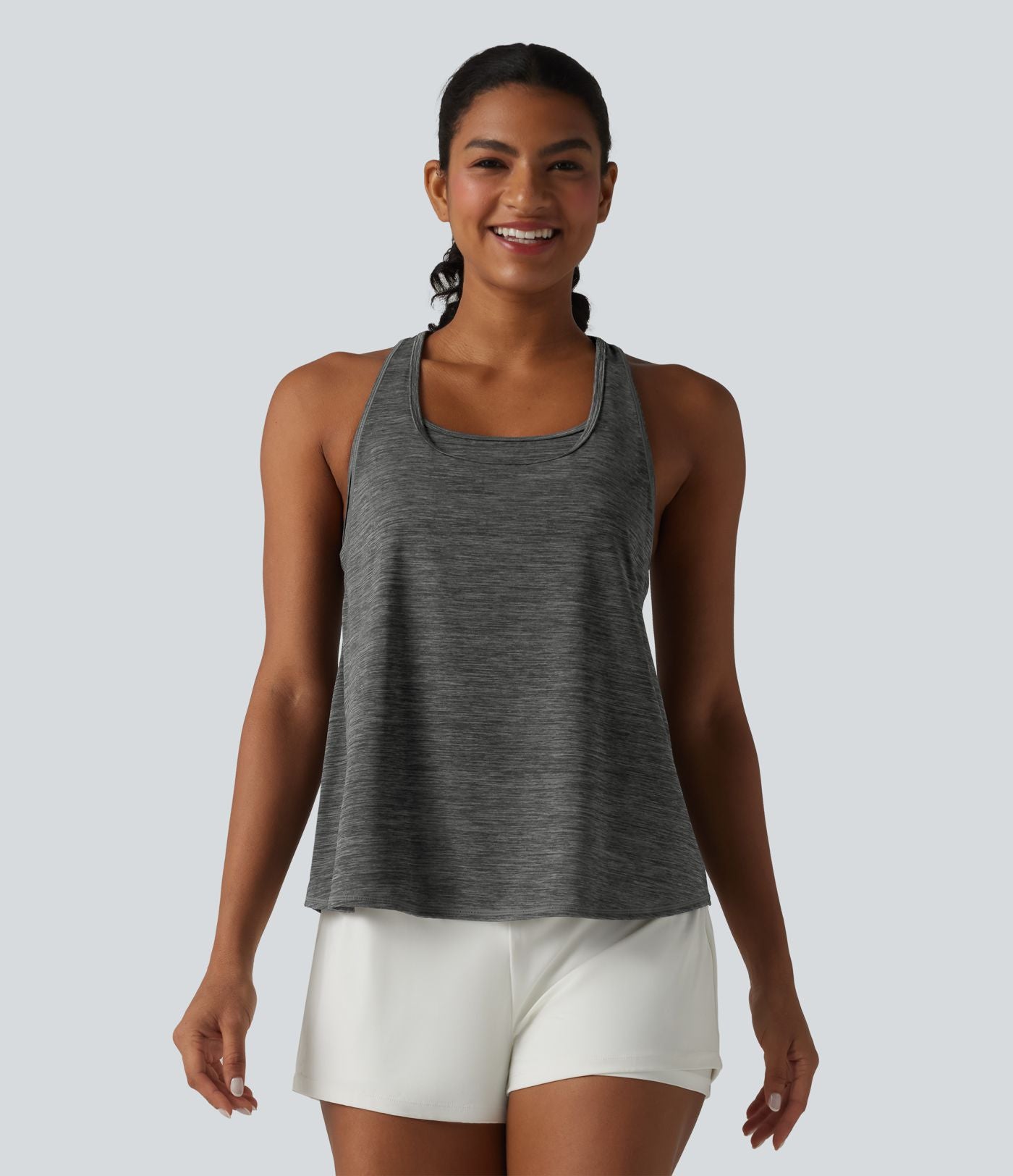 Débardeur de sport dos nageur col U soutien-gorge intégré