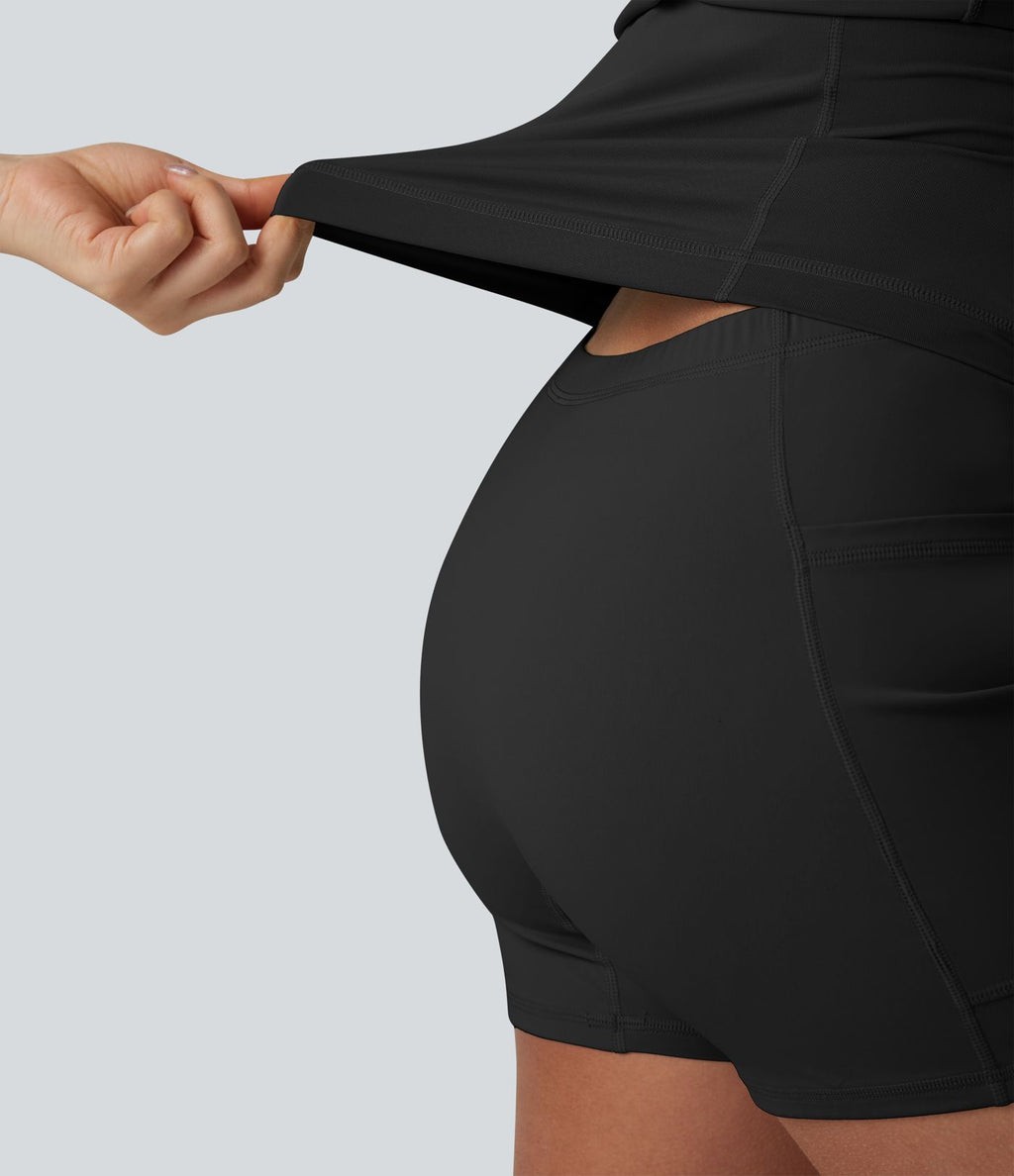 Robe de sport mini SoftlyZero™ Airy 2-en-1 effet frais InstantCool à bretelles, dos nu et poches, accès facile Easy Peasy