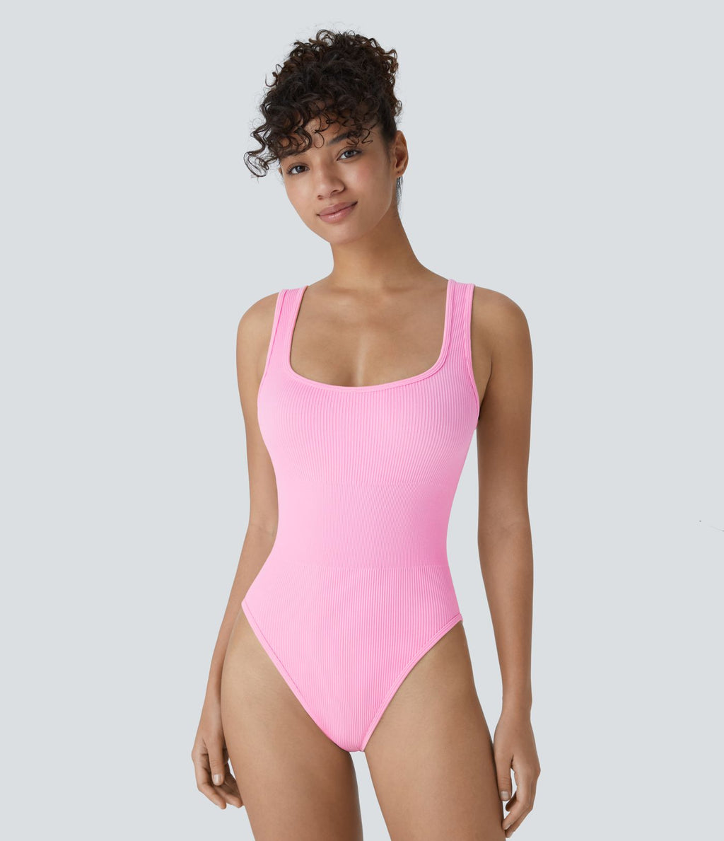 Combinaison lisse décolleté carré sans couture OneForm Seamless Flow