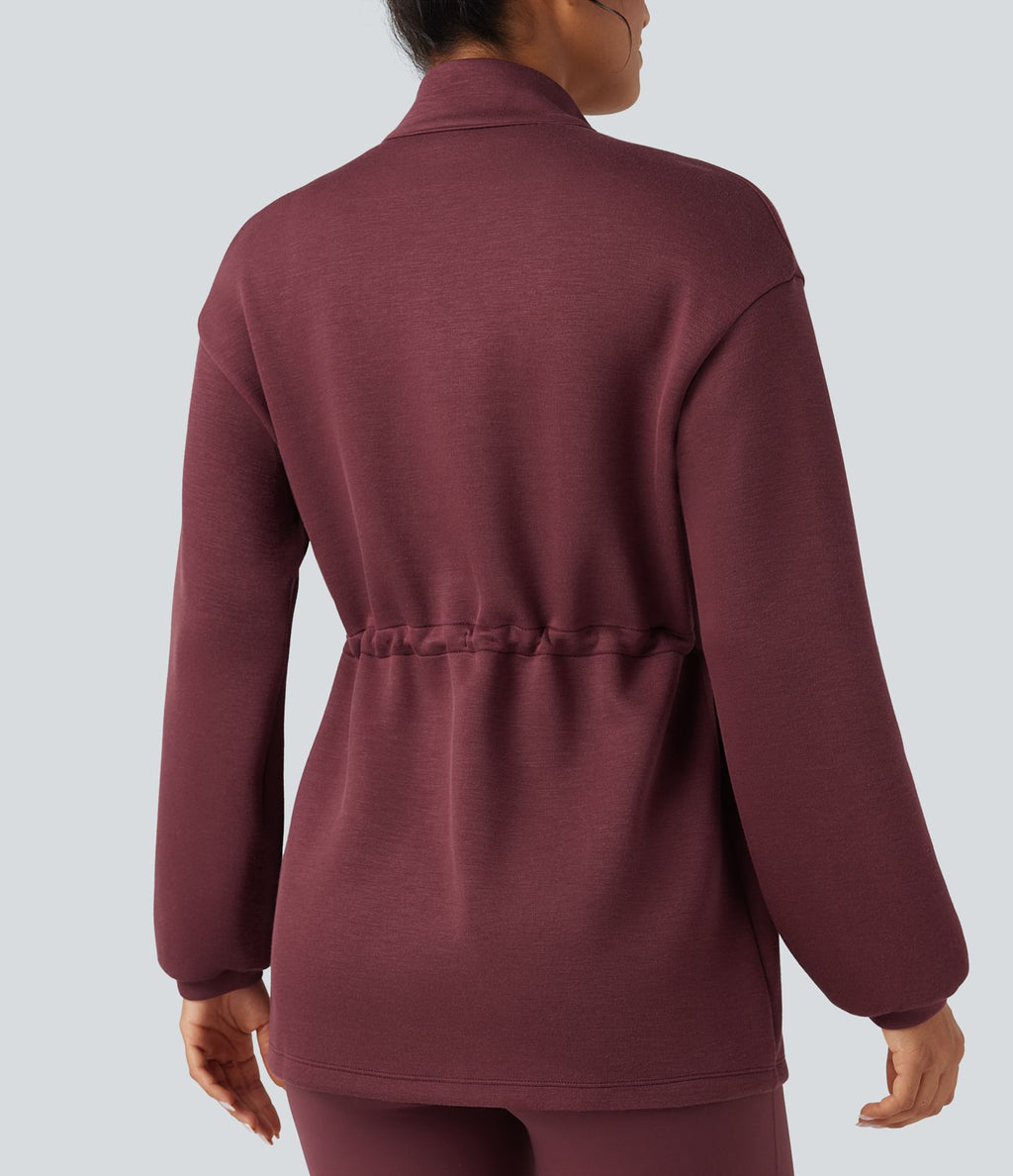 Veste décontractée SpacerTek™ col montant, manches longues avec cordon de serrage et poches
