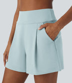 Short de travail large taille haute DayStretch avec poches