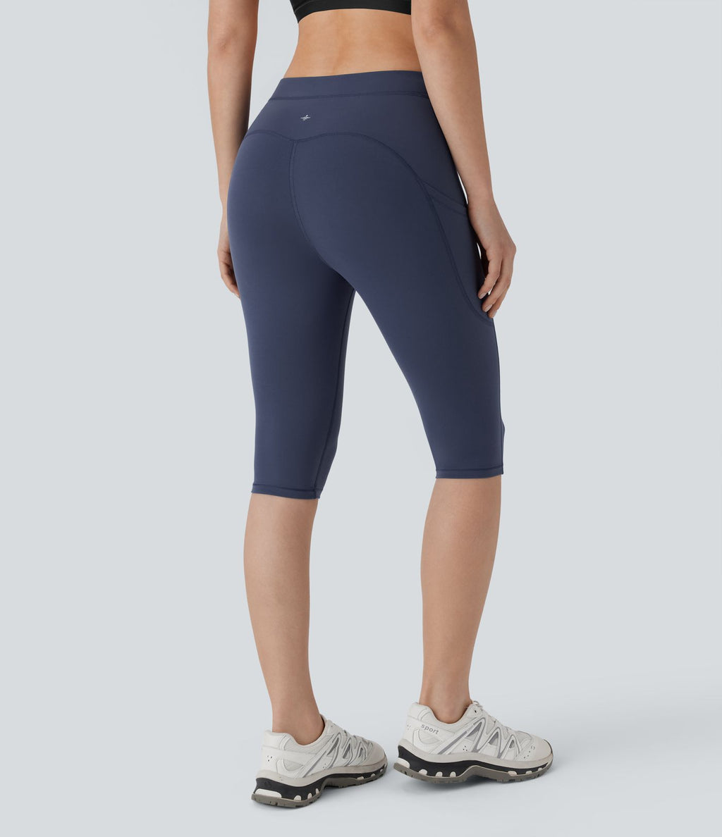 Legging corsaire de randonnée à taille haute et poches latérales UltraSculpt™ Halara