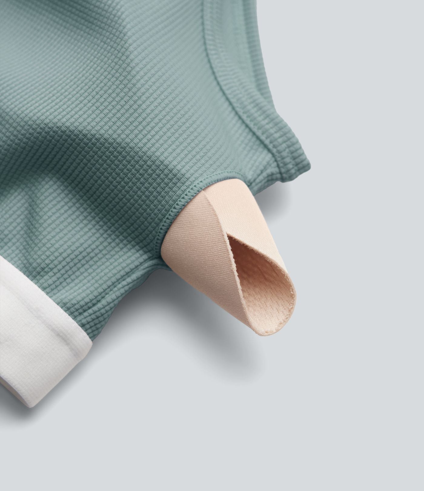 Combishort casual asymétrique manches courtes plissé en nid d'abeille avec poches - Édition Easy Peasy