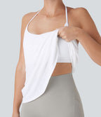 Softlyzero™ Airy Haut de yoga dos nu à encolure américaine sensation fraîcheur-UPF50+