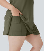 Robe de sport grande taille dos nu Softlyzero™ Plush - longueur rallongée - Easy Peasy Edition