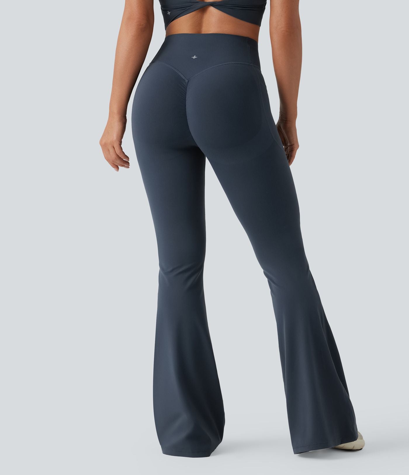 Halara UltraSculpt™ Legging yoga évasé gainant push-up taille haute à fronces avec poches