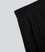 Jupe Midi Fluide Taille Haute Cordon de Serrage Boutonnés Poches Latérales