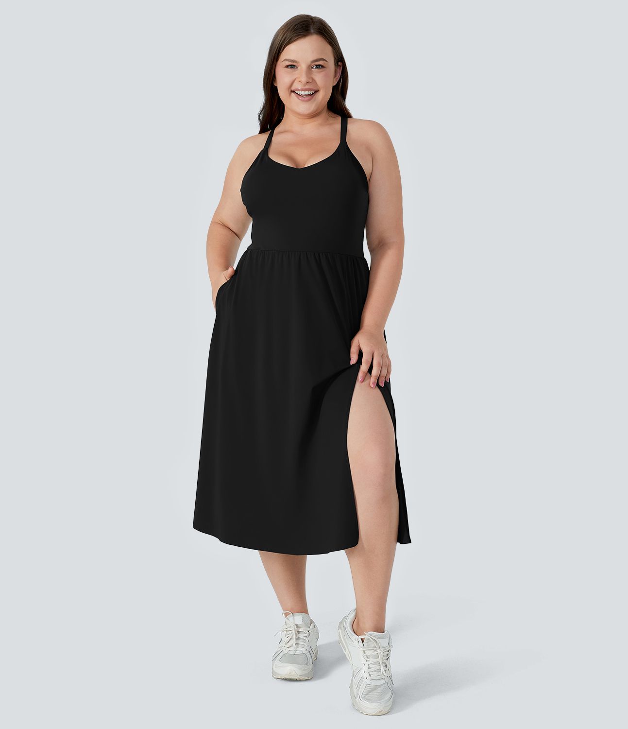Robe Midi Casual Grande Taille Everyday - Lala Land