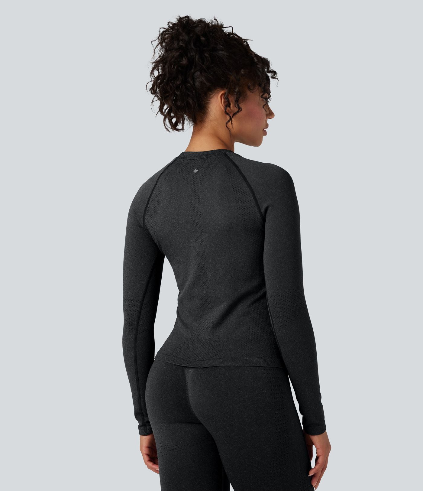 Haut de sport yoga col rond manches raglan longues sans couture OneForm Seamless Flow