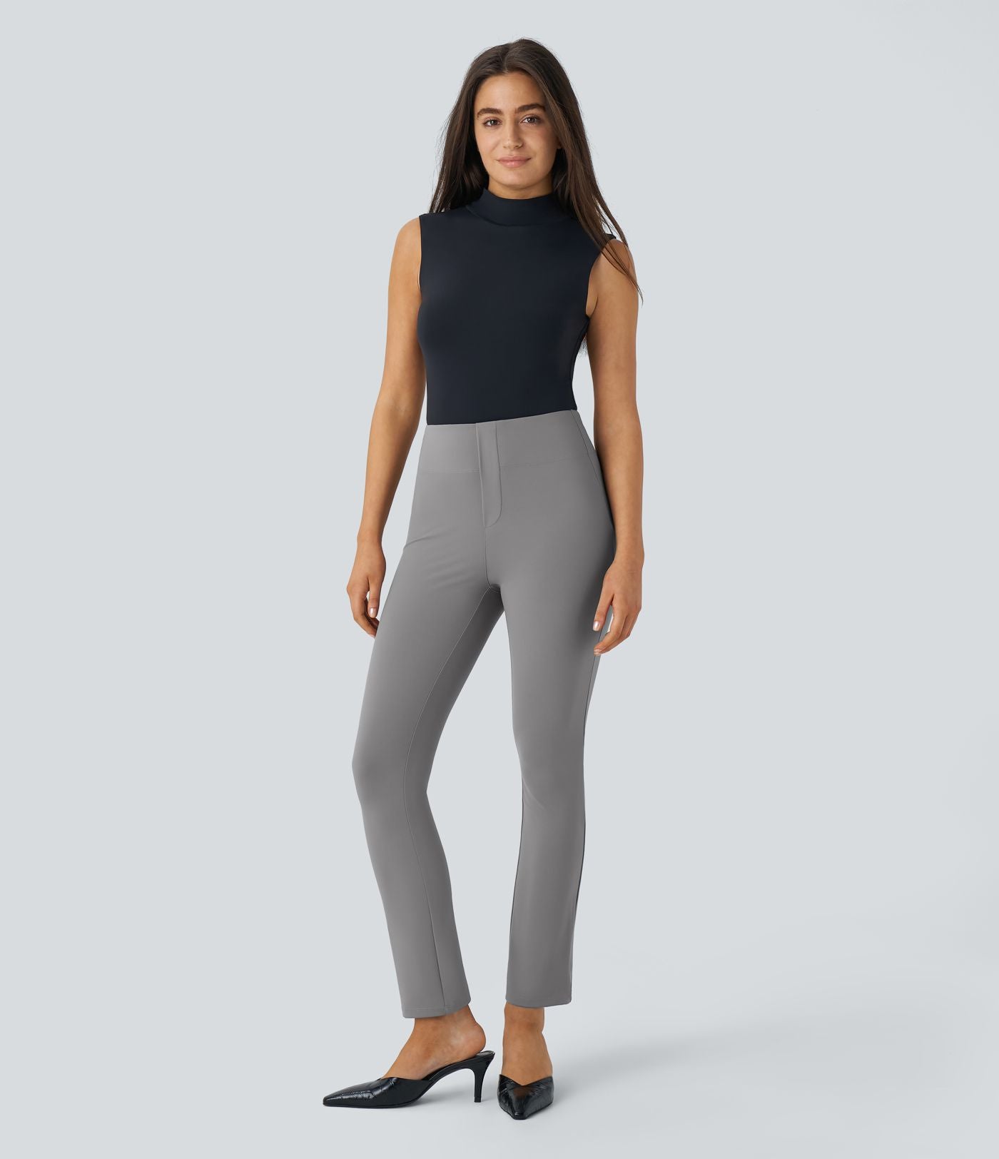 Pantalon tailleur fuselé taille haute Halara Flex™ avec poches