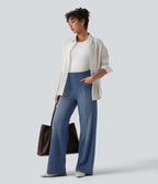 Halara Flex™ Jean large décontracté taille haute ventre plat avec poches