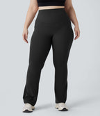 Pantalon de yoga à coupe bootcut gainant taille haute grande taille avec poches Halara UltraSculpt™