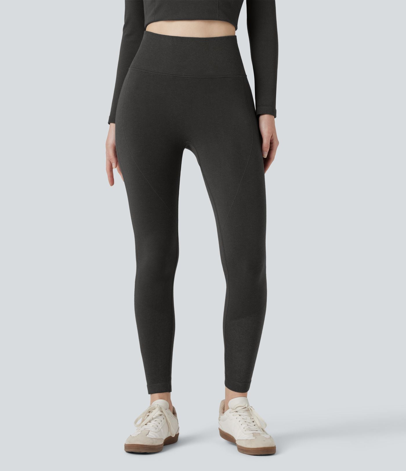 Legging 7/8 thermique gainant taille haute sans couture HeatCore OneForm Seamless Flow