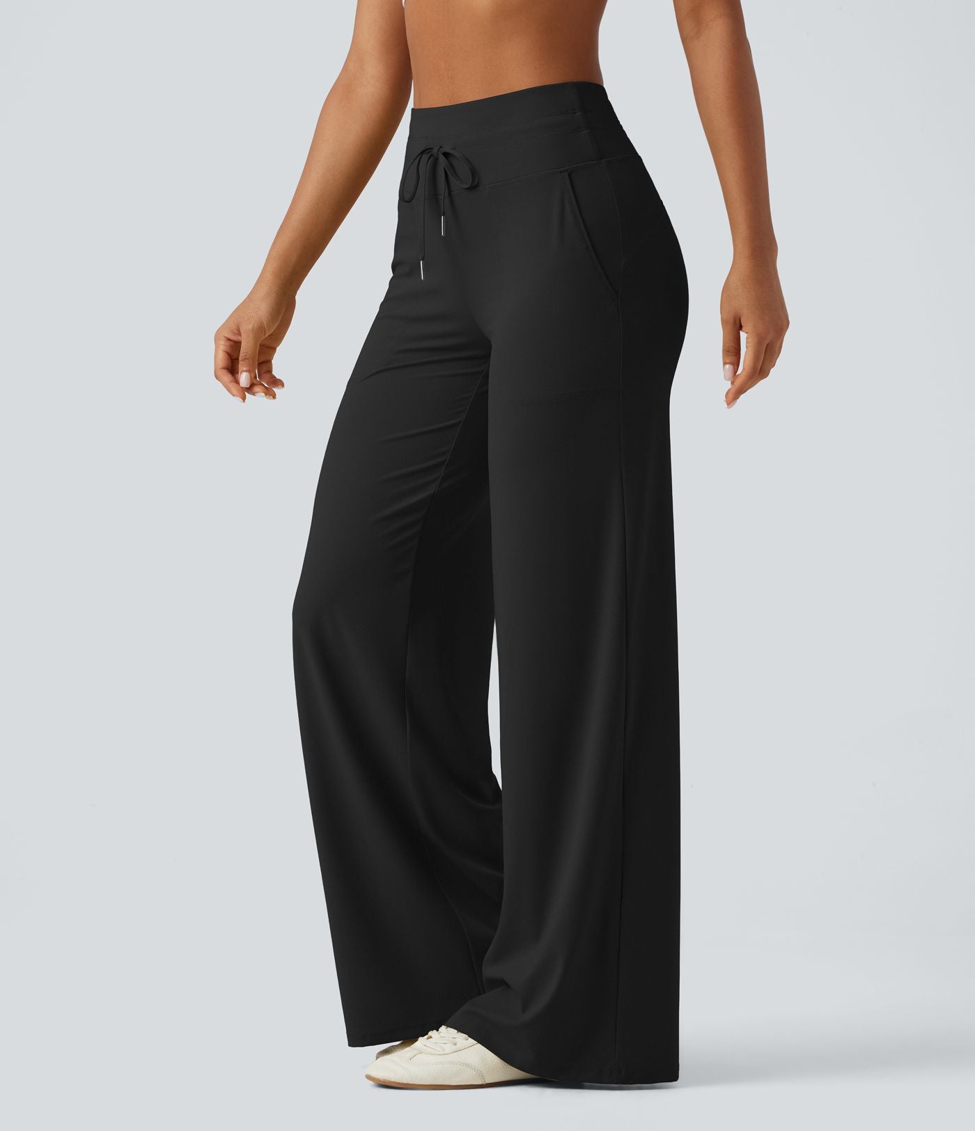 Pantalon yoga droit  Halara UltraSculpt™ taille haute avec cordon de serrage et poches