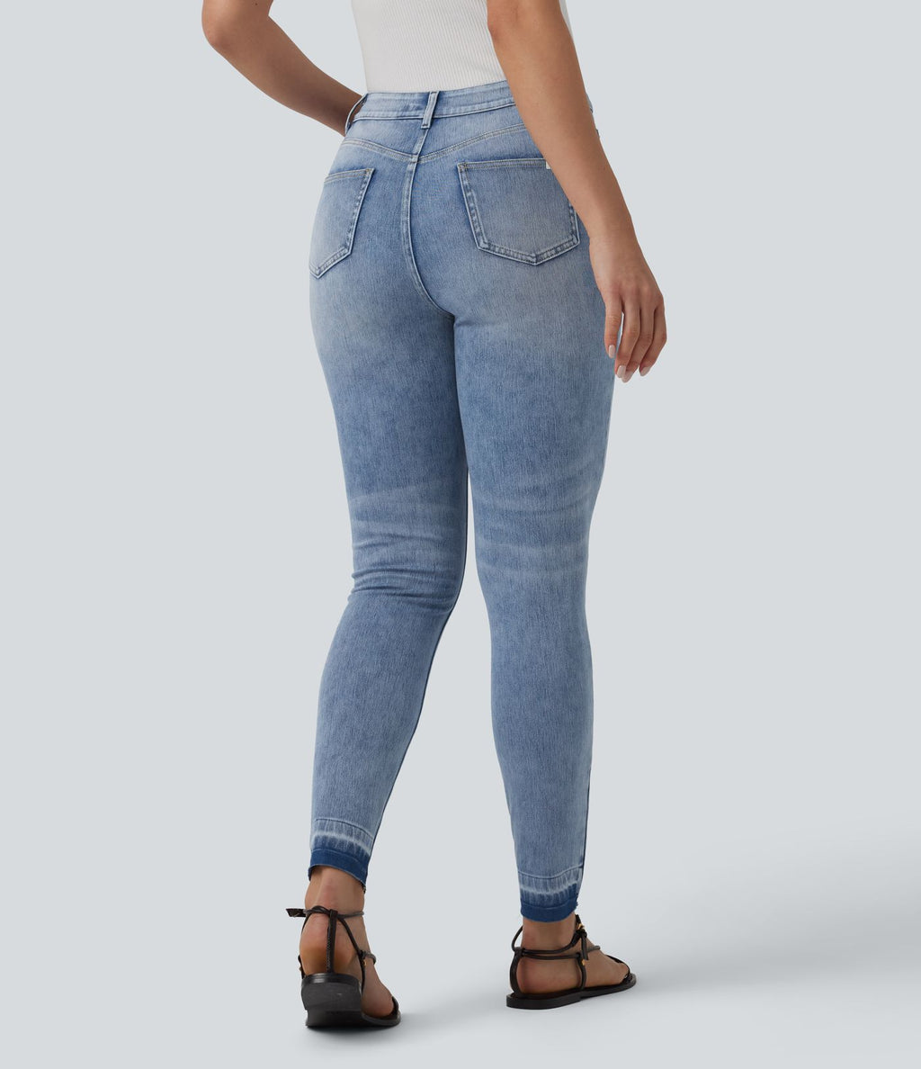 Halara Flex™ Jean slim décontracté taille haute avec poches