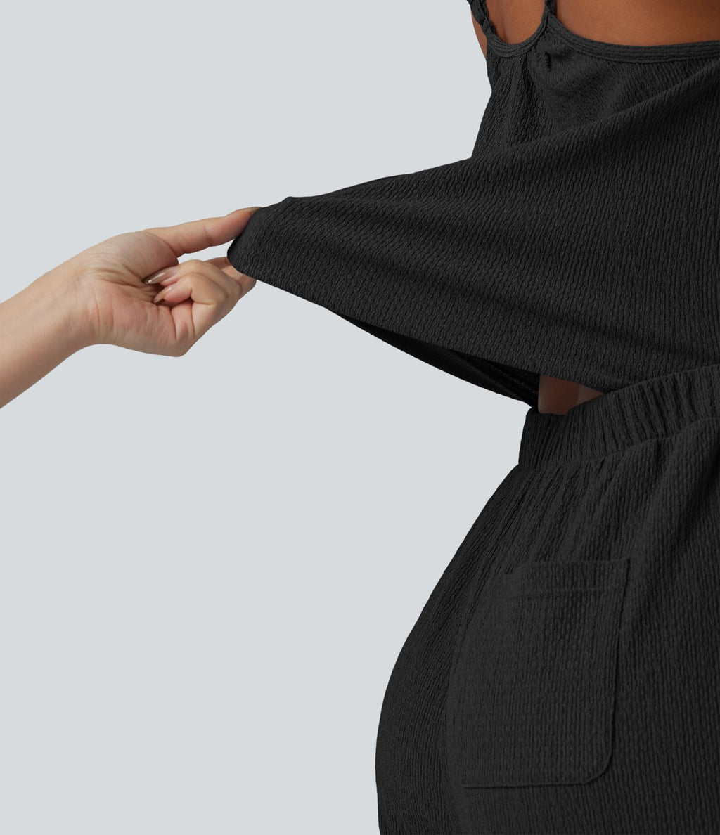 Combinaison décontractée à jambes larges et poches - Easy Peasy
