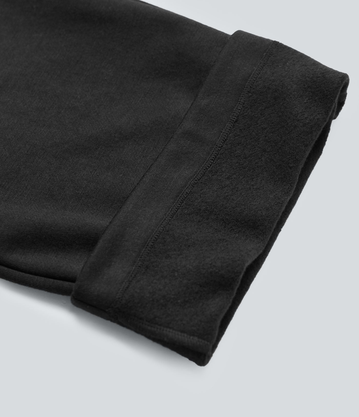 Pantalon jogging tailleur polaire coupe droite taille haute avec poches