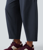 Pantalon 7/8 jambes tonneau taille moyenne DayStretch avec poches