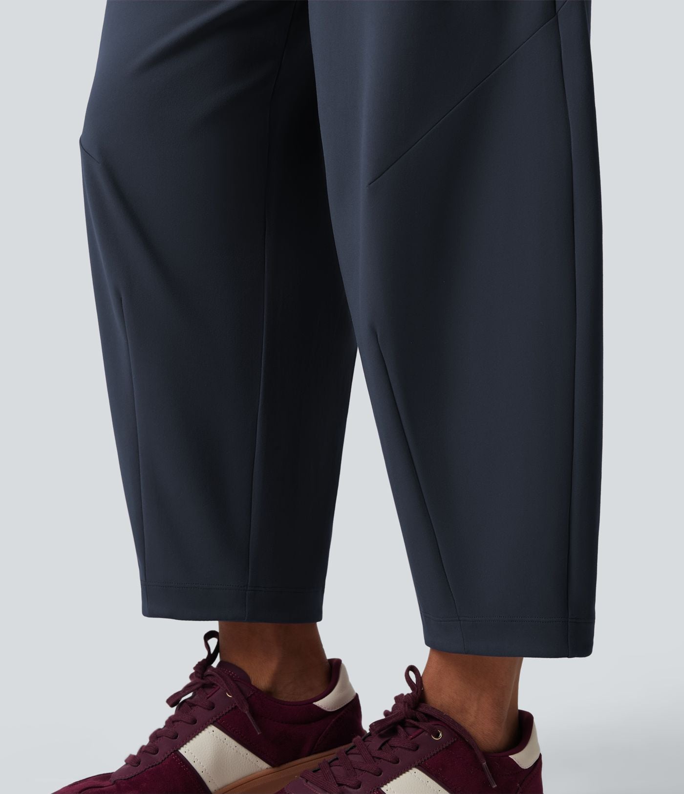 Pantalon 7/8 jambes tonneau taille moyenne DayStretch avec poches
