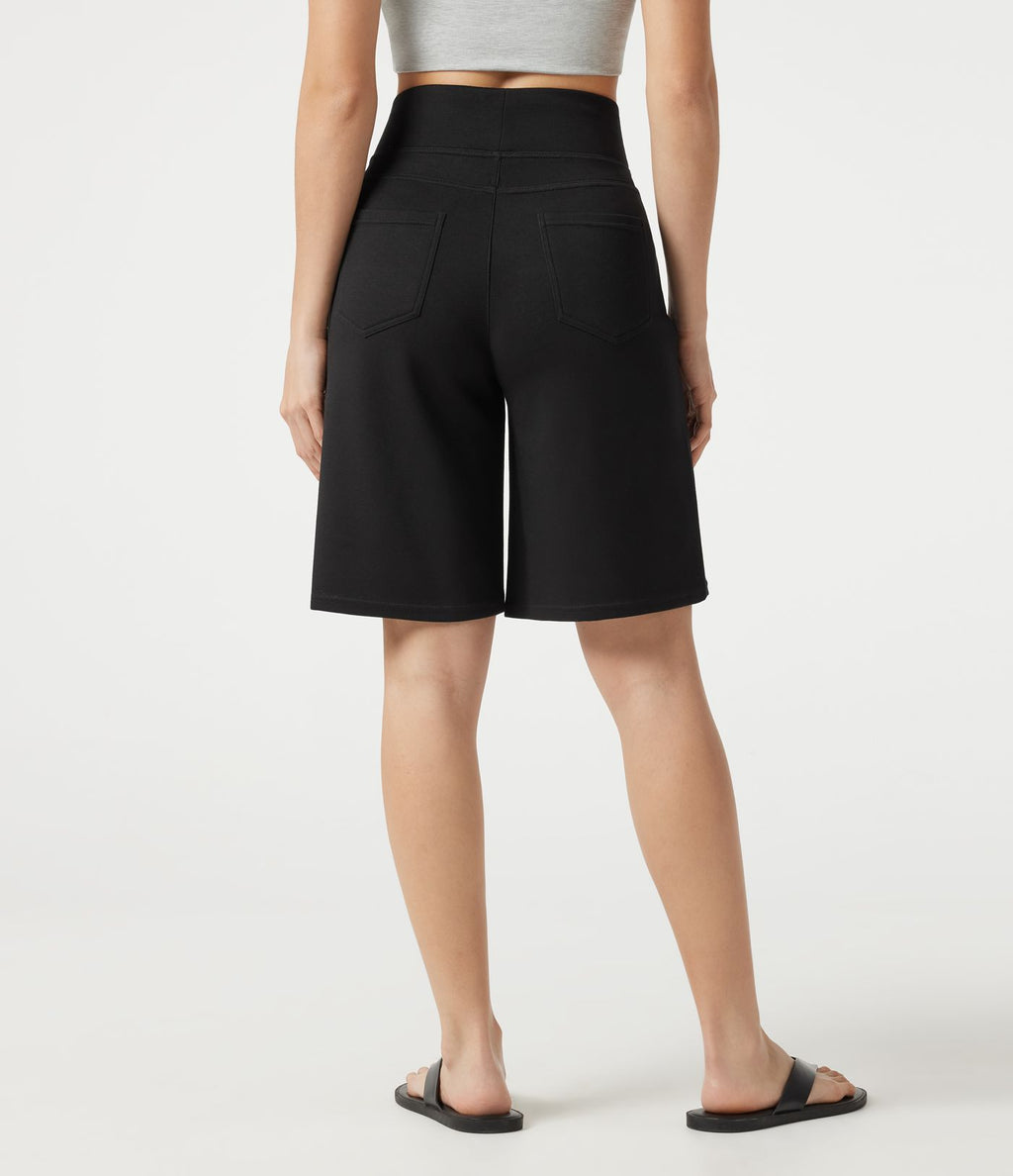 Short ample casual taille haute 25,5 cm avec poches