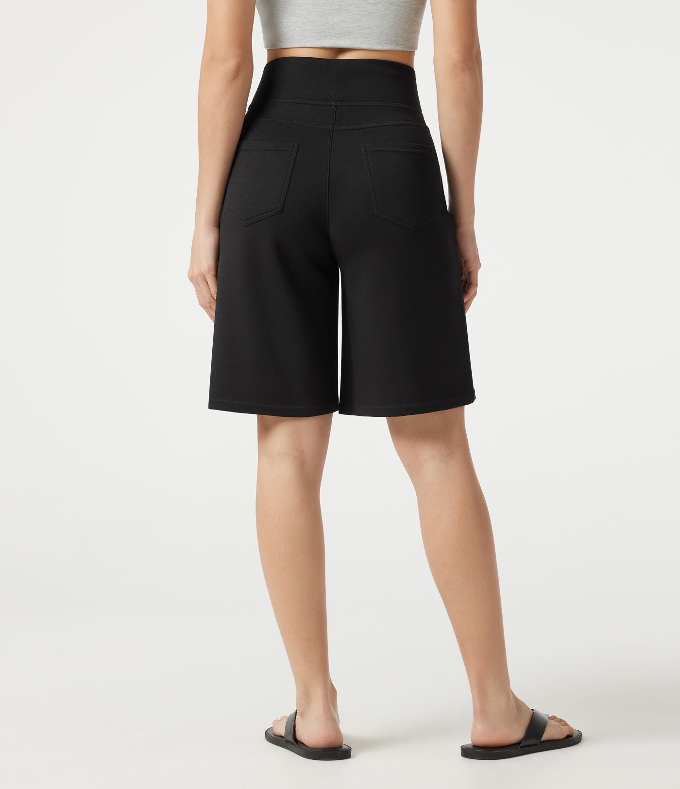 Short ample casual taille haute 25,5 cm avec poches