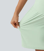 Short de yoga maternité SoftlyZero™ Airy 2-en-1, taille très haute, à effet frais InstantCool, 22,5 cm, avec poches