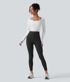 Legging 7/8 d'entraînement taille haute gainant Halara UltraSculpt™ avec poches
