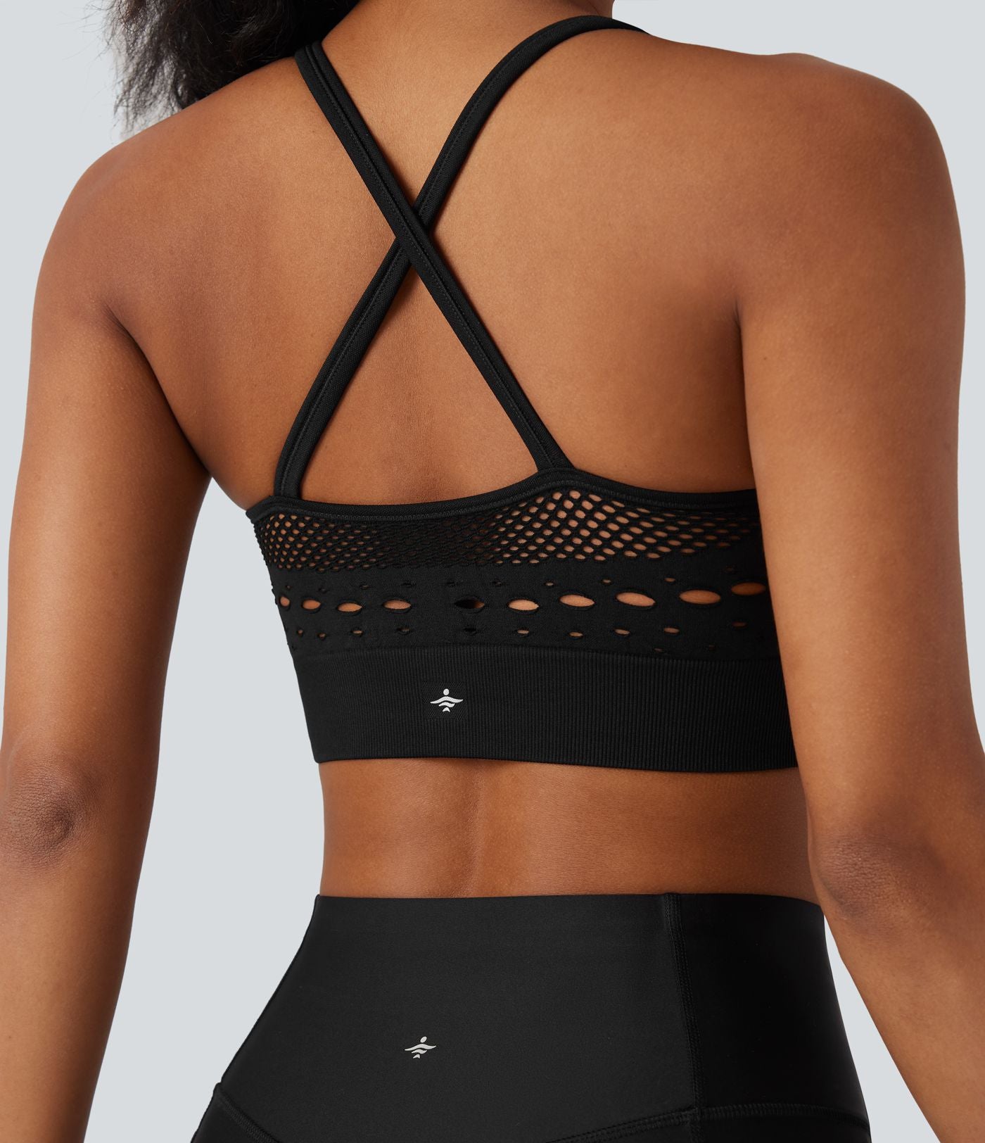 Brassière de sport yoga maintien léger col U ajouré OneForm Seamless Flow