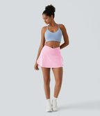 Jupe de tennis mini 2-en-1 quotidienne SoftlyZero™ Airy avec croisement, poche latérale et effet frais InstantCool, Lucid, protection solaire UPF50+