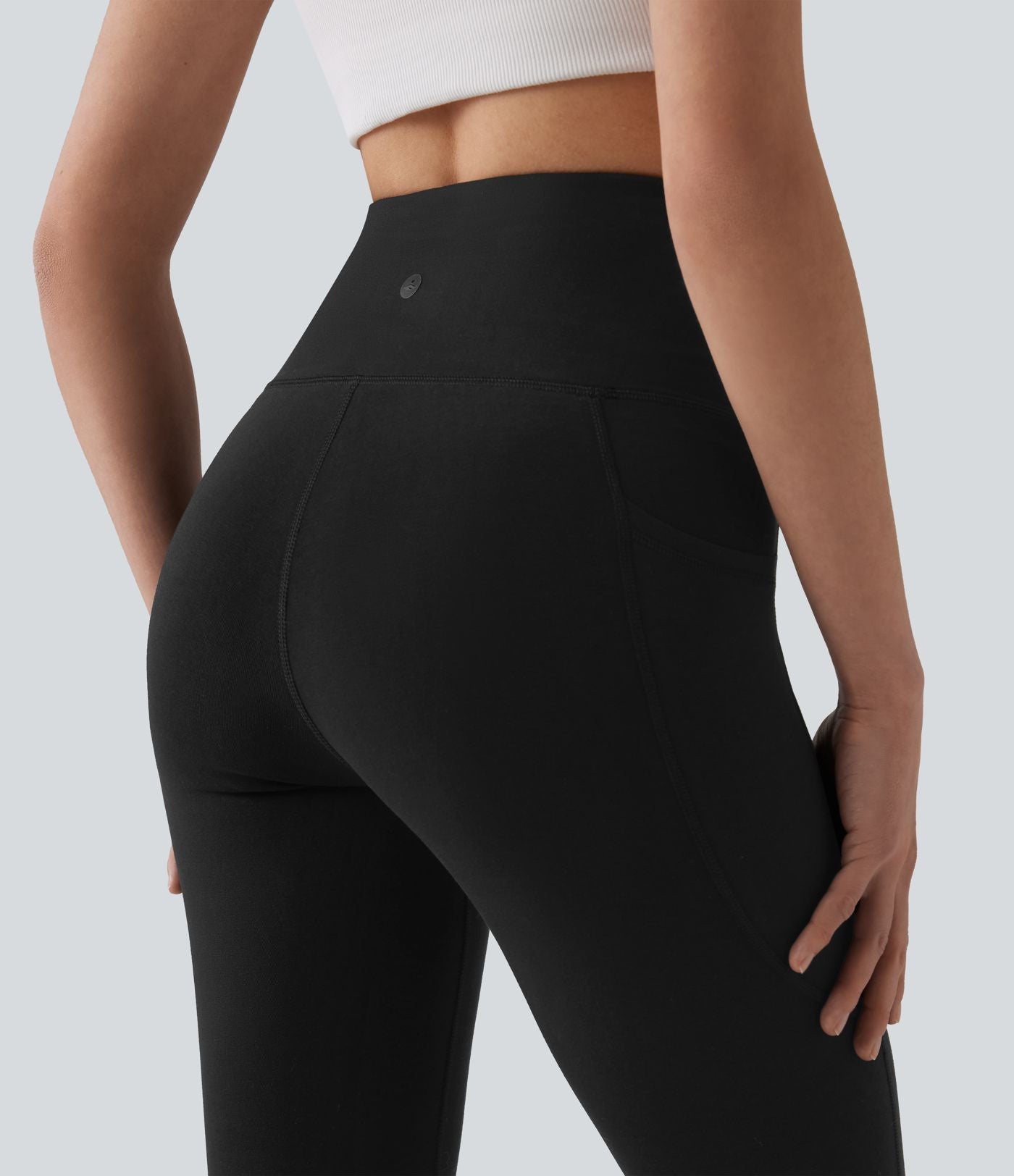 Legging de yoga Halara taille haute en jersey de coton avec poches