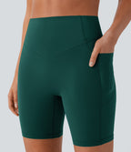 Legging de yoga gainant taille haute chiné à séchage rapide avec poches Halara UltraSculpt™