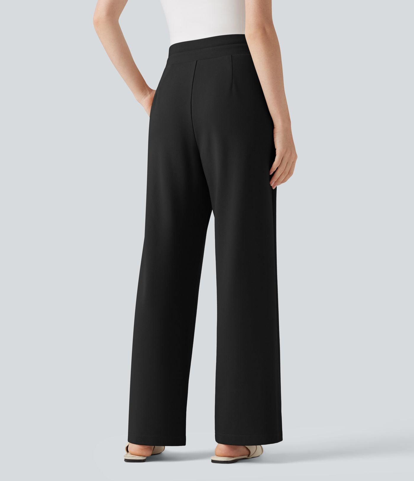 Pantalon de travail droit taille haute Halara Flex™ avec poches