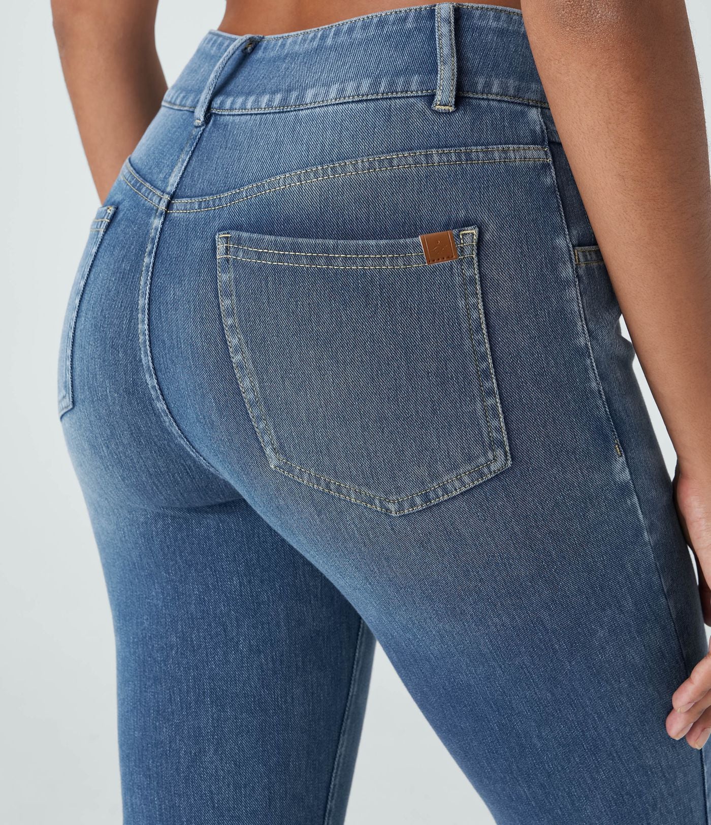 Halara Flex™ Jean skinny Casual Taille Haute Fermeture Éclair Boutonnés Plusieurs Poches Tricot Extensible