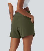 Short de travail large taille haute DayStretch avec poches