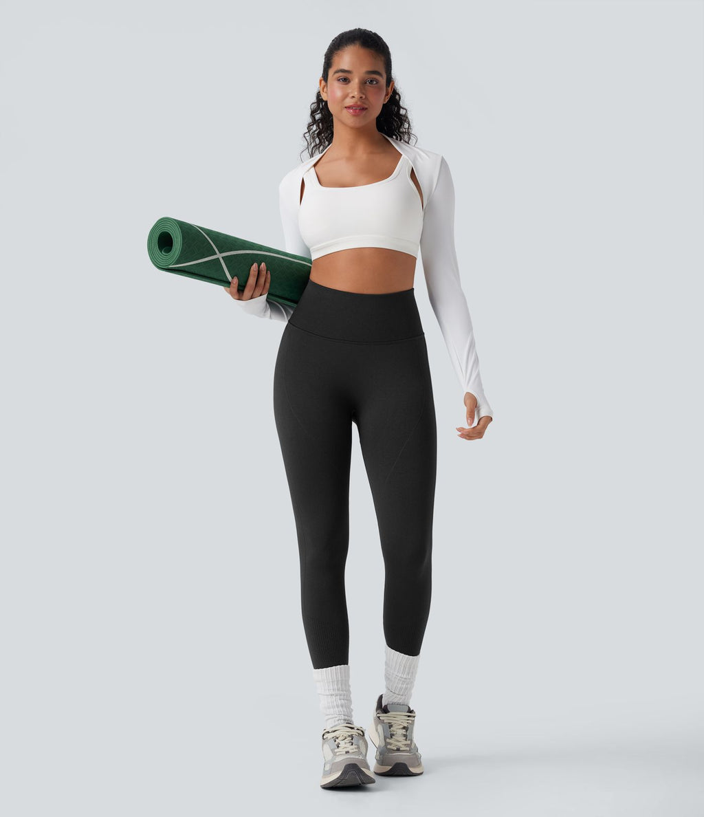 Seamless Flow Legging yoga taille haute gainant et sculptant