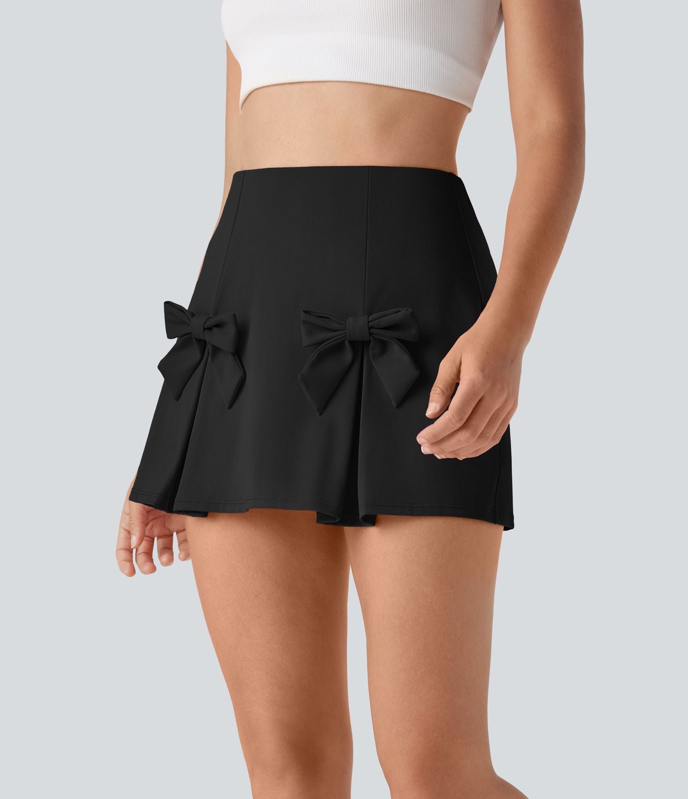 Jupe décontractée Softlyzero™ QuickDry taille haute gainante avec nœud amovible et short intégré