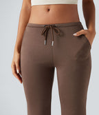 Pantalon décontracté SpacerTek™ taille basse, coupe évasée, avec cordon de serrage et poches