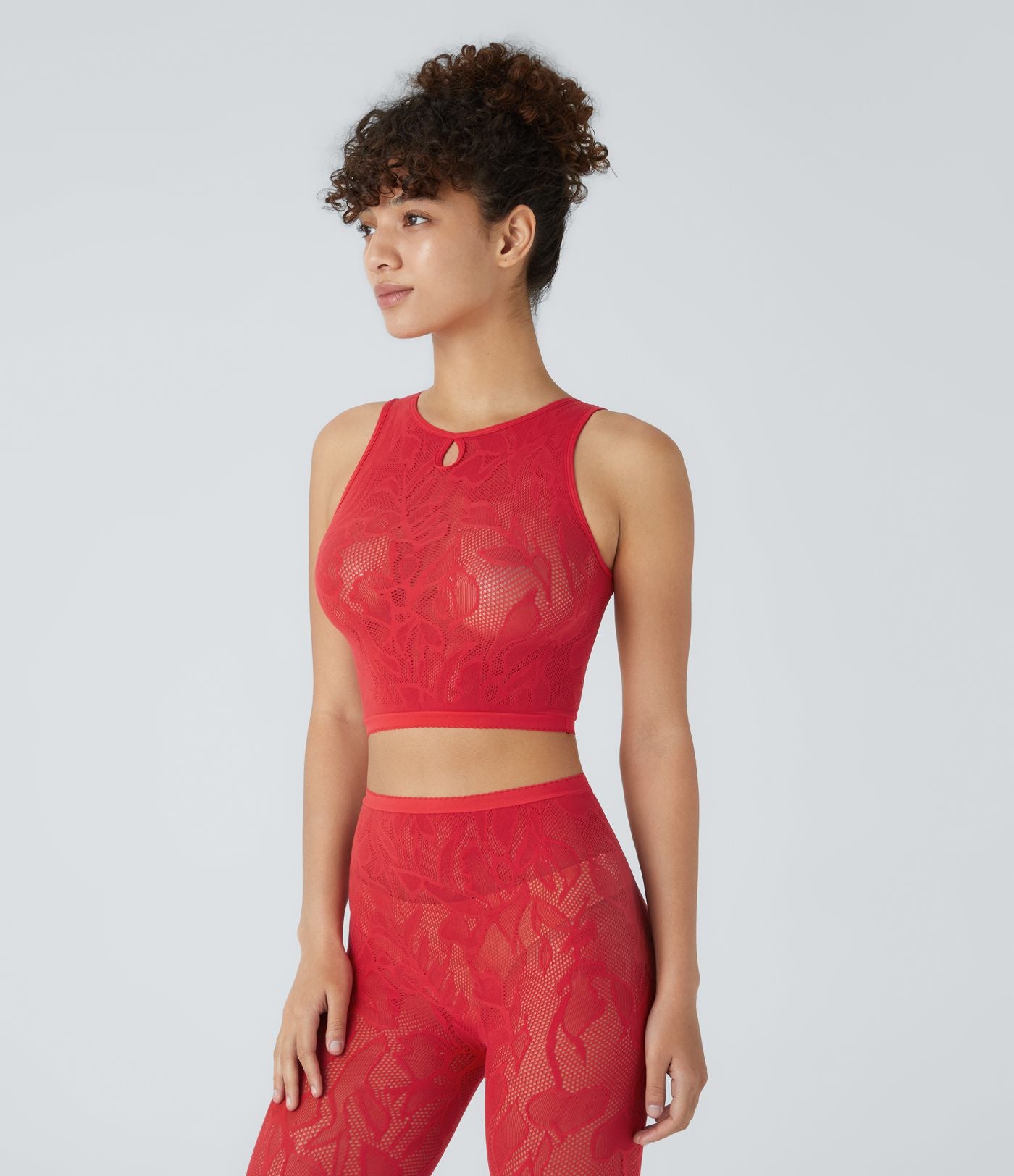 Débardeur court avec découpes sans couture OneForm Seamless Flow