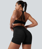 Halara UltraSculpt™ Cycliste de yoga taille haute froncé 12,5 cm
