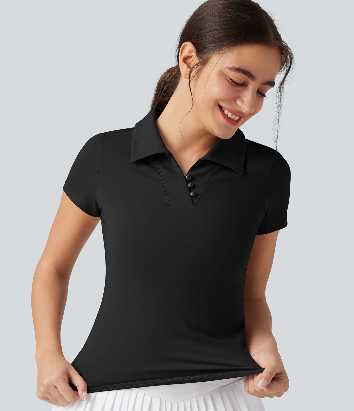 Haut de sport golf manches courtes effet frais InstantCool séchage rapide, protection solaire UPF50+