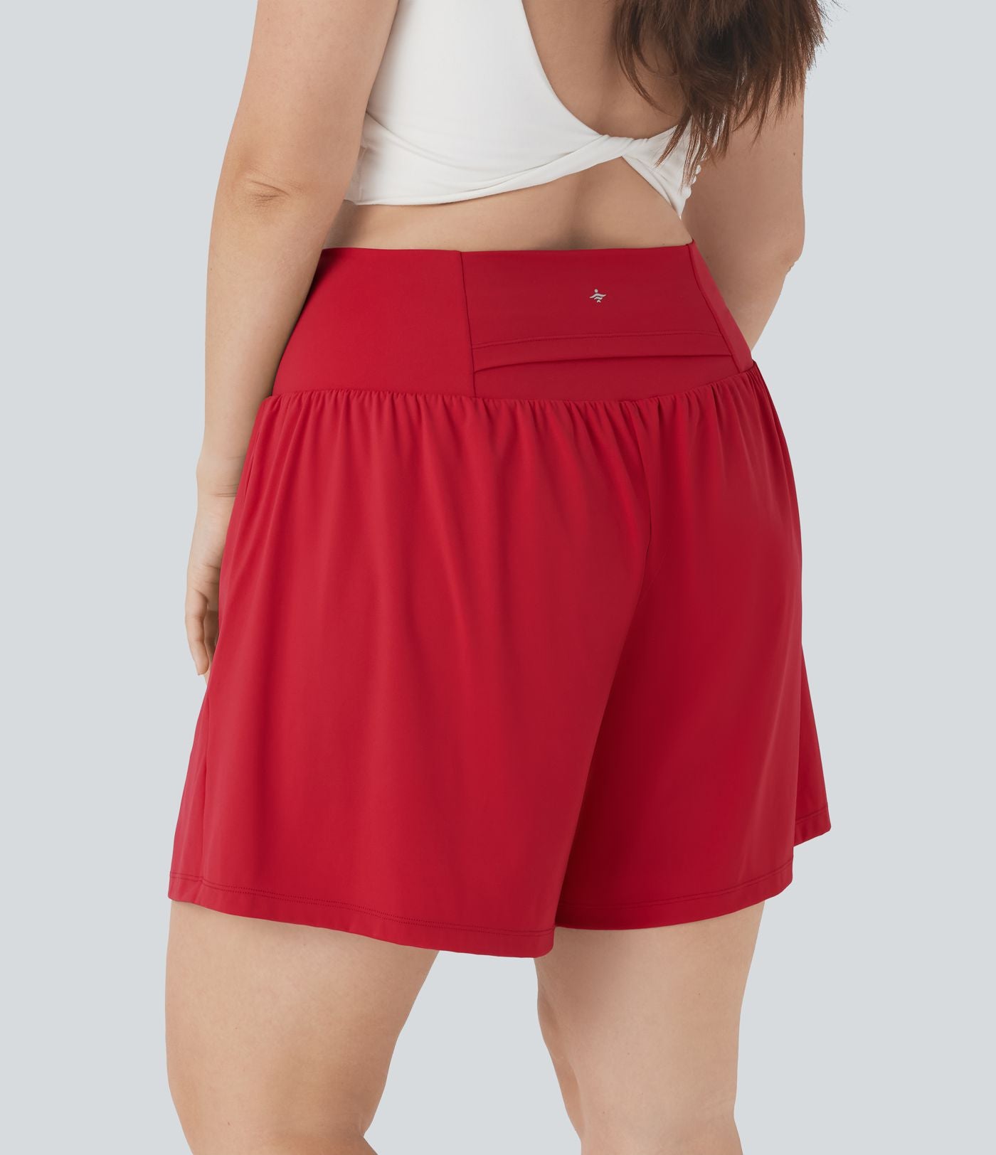 Short tailleur 2-en-1 Cool Touch yoga taille très haute Softlyzero™ Airy grande taille 17,5 cm avec poches