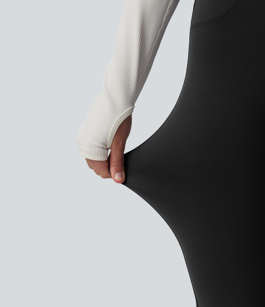 Legging de sport bootcut Halara UltraSculpt™ taille haute gainant avec poches