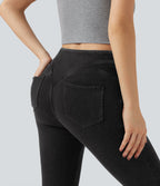 Legging 7/8 denim Halara Flex™ SoCinched gainant effet push-up taille haute avec poches