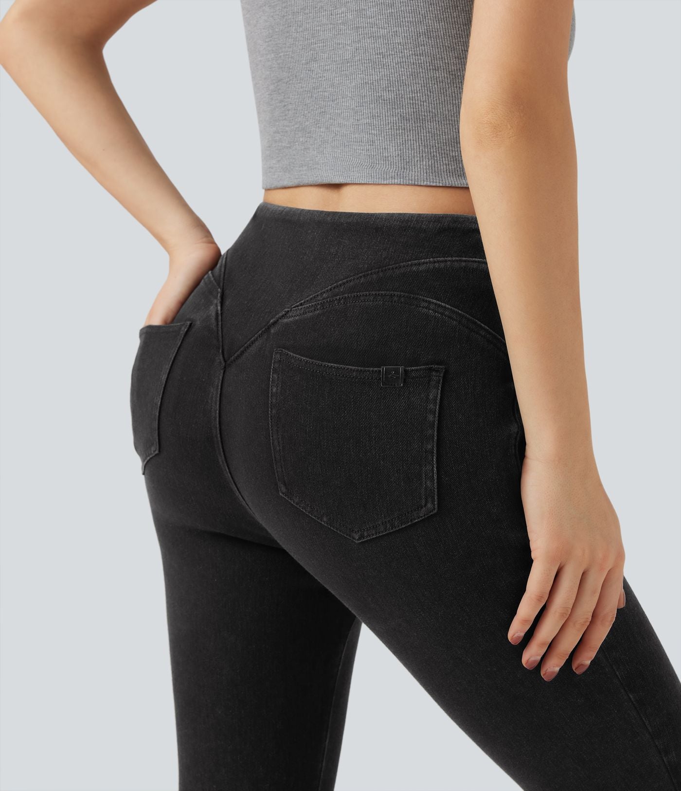 Legging 7/8 denim Halara Flex™ SoCinched gainant effet push-up taille haute avec poches