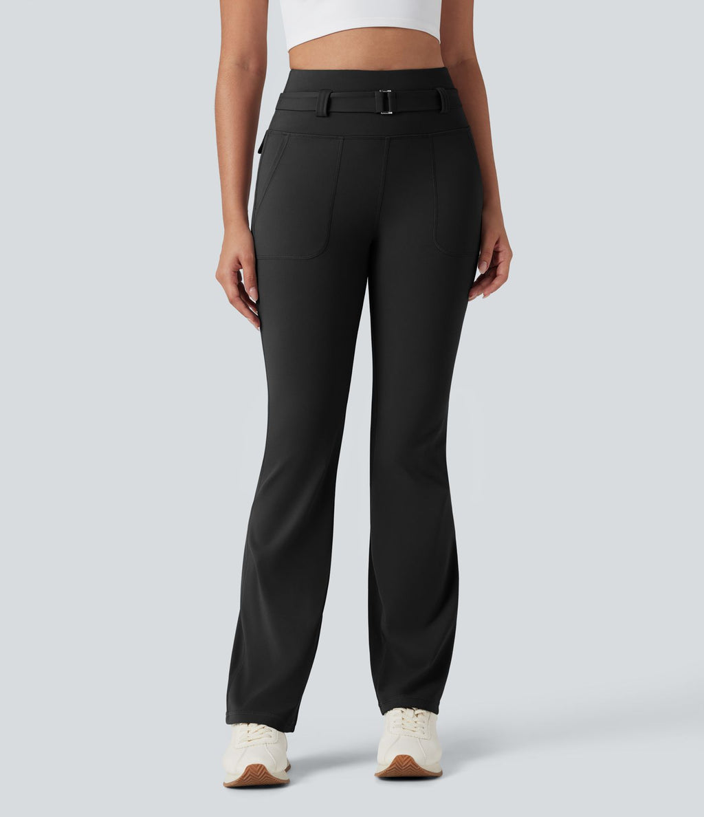 Legging bootcut randonnée gainant taille haute DayStretch avec poches