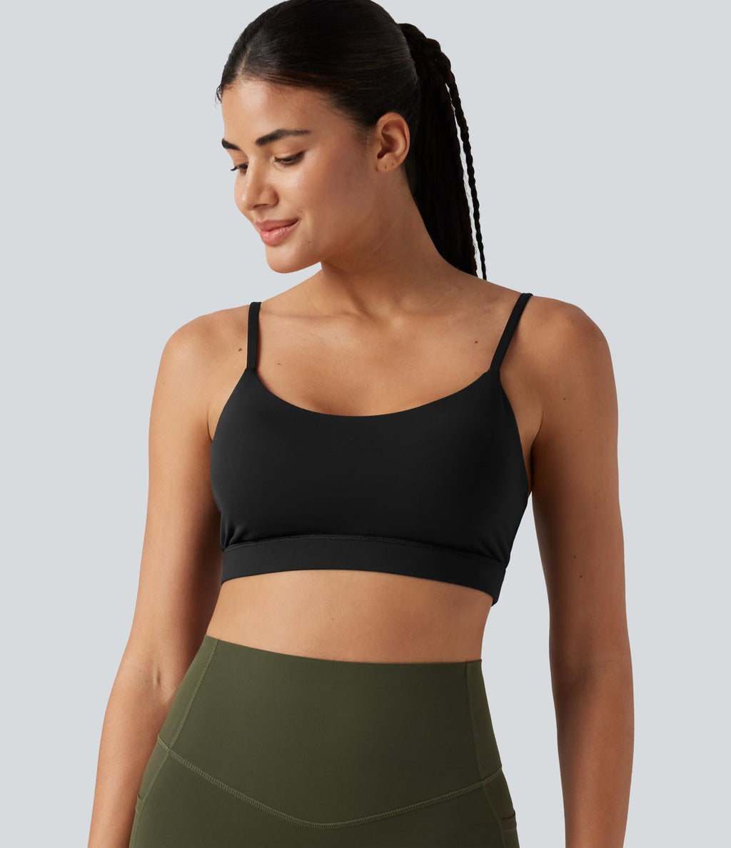 Haut de yoga court à une épaule, manches courtes, brassière intégrée, séchage rapide